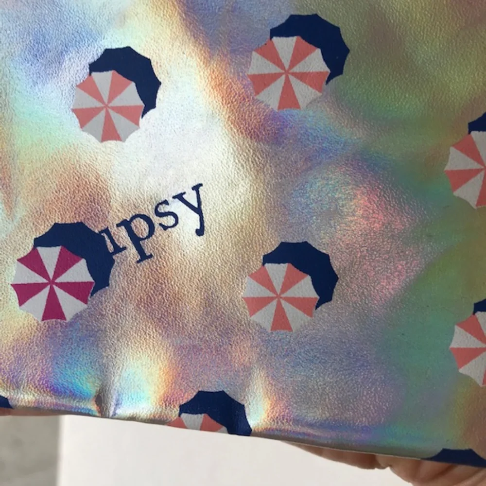 ipsy Hot Summer Nights Umbrella Cosmetic Bag NWOT